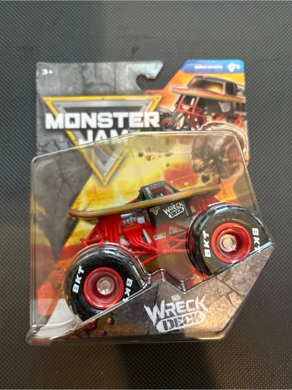 Monster jam Wreck Deck Red Monster Truck Toy